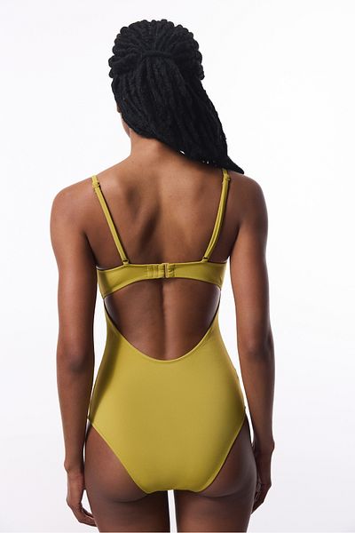 Penti Miss Swimsuit με Oil Green Fixed Cup Pad