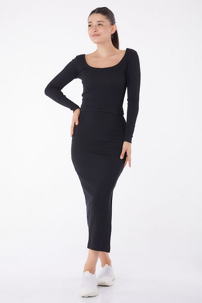 TOFİSA Pool Collar Double Suit Black - 26123