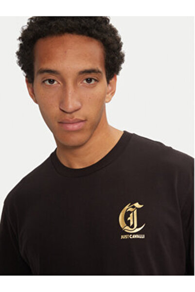Just Cavalli Men's T-Shirt 77OAHT02 Black