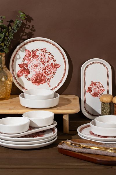 Perotti Danish 28 Piece Breakfast Set Breakfast Set for 12 People
