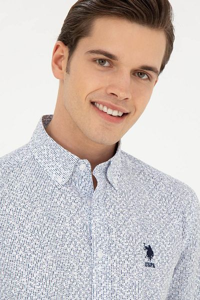 U.S. Polo Assn. Тъмносиня мъжка риза Beran 1830967