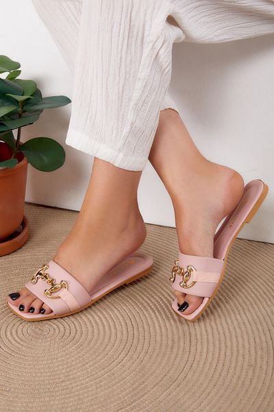 TOFİSA Women's Powder Buckle Slippers - 25531