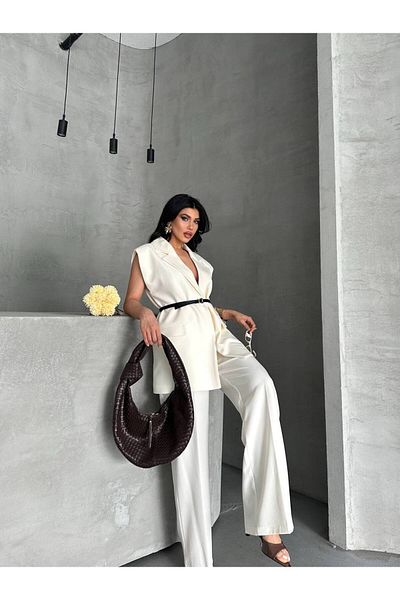 Moda İkra Women Blazer Vest Pants Suit