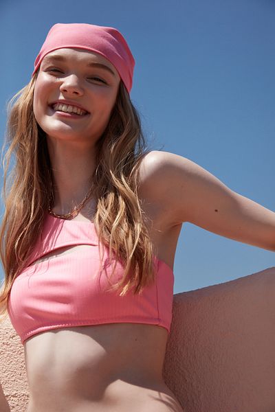 Penti Νέον Pink One Shoulder Cornetto Bikini Top - Lively