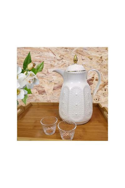 ROZE Rose 2-Piece Tea and Coffee Thermos Set, 1 Liter