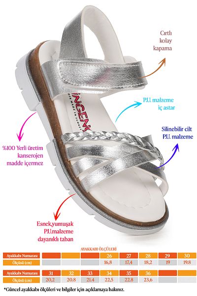 Şirin Bebe Orthopedic Girl's Sandals Kiko Şb 2469-78
