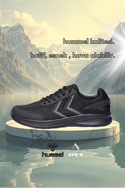 hummel Siyah-Siyah Tekstil Unisex Spor Ayakkabı Hml