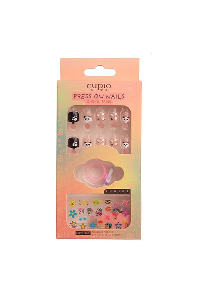 Cupio Cupio Kids JUNIOR false nail set for children - Find The Panda