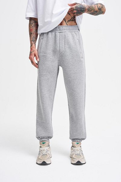 Machinist Men's Relaxed Jogger Basic Sweatpants GRAY MELANGE