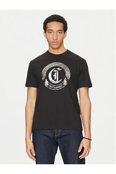 Just Cavalli Men's T-Shirt 78OAHT14 Black