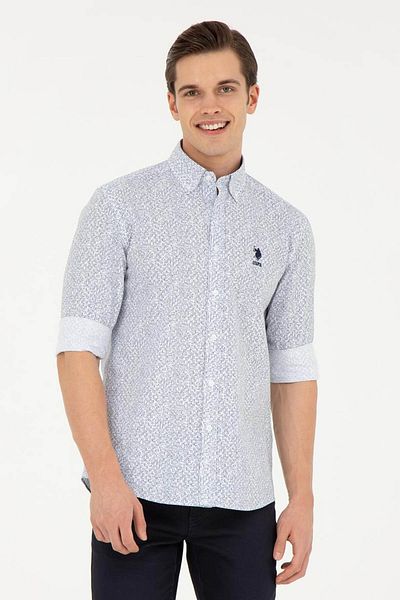 U.S. Polo Assn. Тъмносиня мъжка риза Beran 1830967