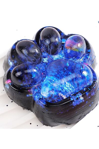 xpress sales Jucarie antistres squishy, cu revenire lenta, model labuta de pisica cu sclipici