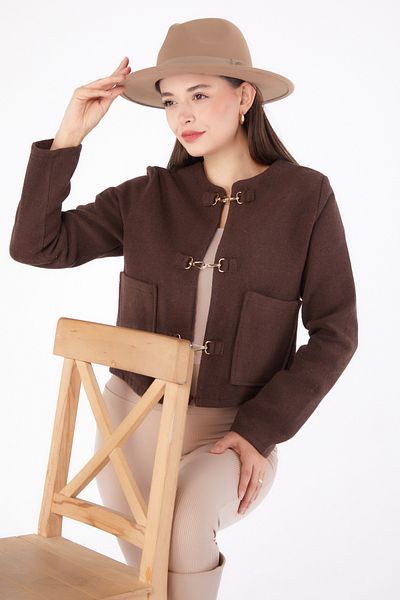TOFİSA Stamp Jacket Brown - 13291