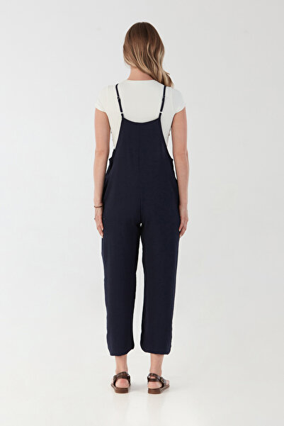 Fulla Moda IÌnbsp Strappy Ayrobin Fabric Loose Jumpsuit