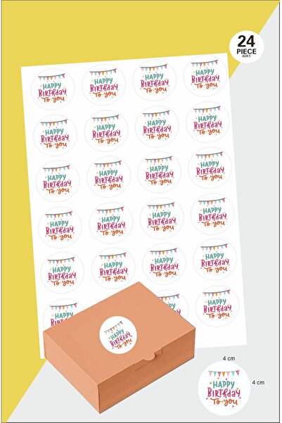 Hsn Happy Birthday Doğum Günün Kutlu Olsun Hediyeler için Çıkartma Sticker Et...