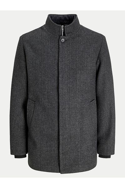Jack & Jones jack jones Mens Wool Coat 12258674 Gray
