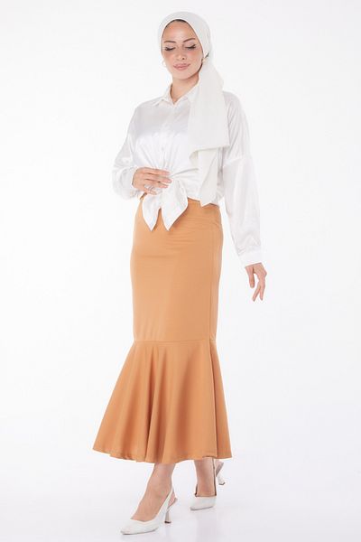 TOFİSA Skirt Light Tan - 23644