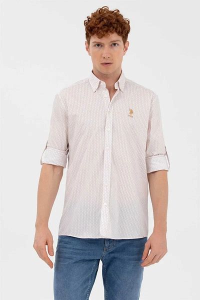 U.S. Polo Assn. Ανδρικό πουκάμισο με λεπτή εφαρμογή