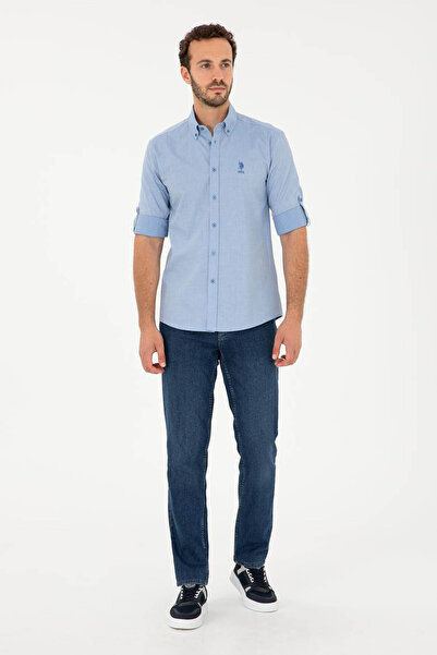 U.S. Polo Assn. U.S. Polo Assn. Rıckson Koyu Mavi Erkek Gömlek 1838009
