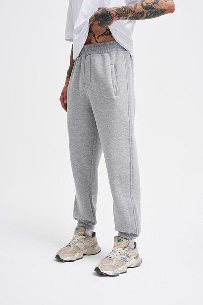 Machinist Men's Relaxed Jogger Basic Sweatpants GRAY MELANGE