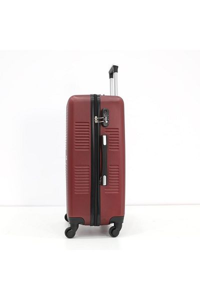MELIFE 3-piece Hardside Luggage Set, Sizes L 28, M 24, S 20, Red,