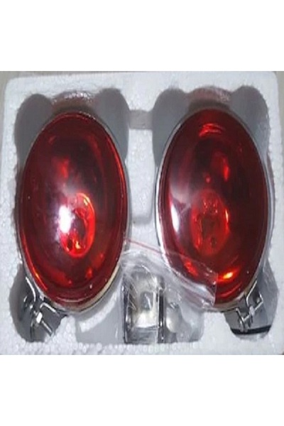 reyoto 2 Adet Oben Arka Tampon Stop Lambası Krom Kaplama H3 Ampullü
