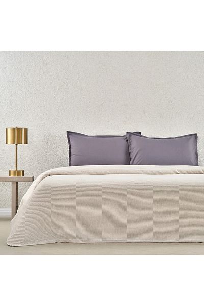 Taç Bamboo Dreams Private Pike Set Plain Gray Double