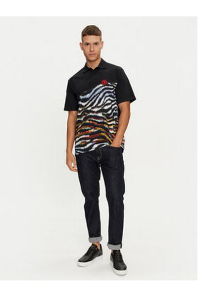 Just Cavalli Men's Polo 76OAG6R1 Black