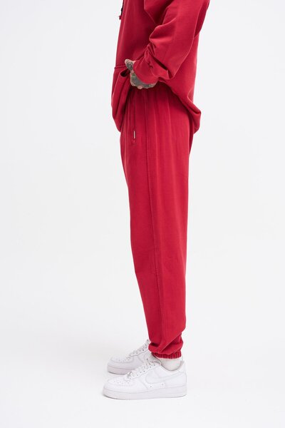 Machinist Men's Washable Basic Jogger Red Sweatpants