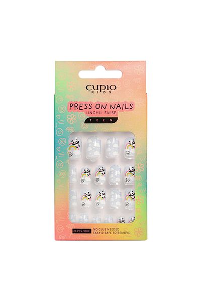Cupio Cupio Kids TEEN false nail set - Joyful Rainbow