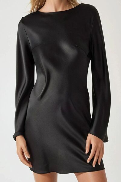 Hiccup Μίνι σατέν φόρεμα με λεπτομέρεια στην πλάτη