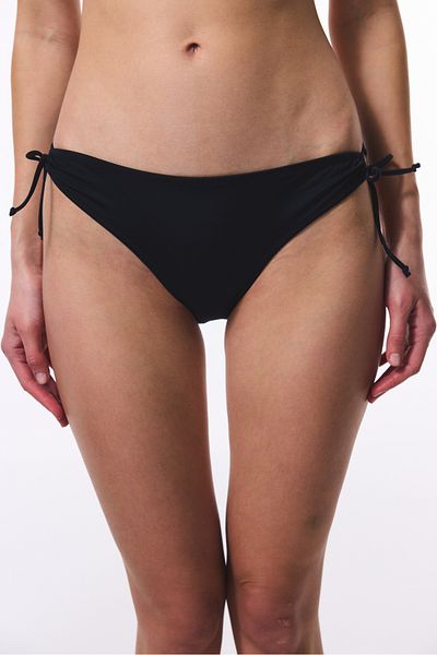 Penti Schwarzer Ring-Bikiniunterteil mit mittlerer Taille