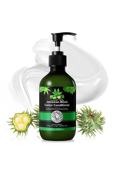 NOVA KISS Balsam de păr cu ulei de ricin negru jamaican pentru creșterea părului, NOVA KISS®, 300 ml