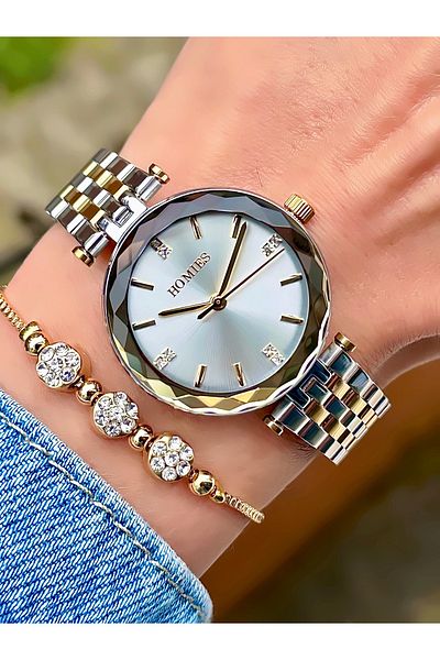Homies Women's Wristwatch and Bracelet Gift Waterproof 2 Years Warranty Gift Special Box.