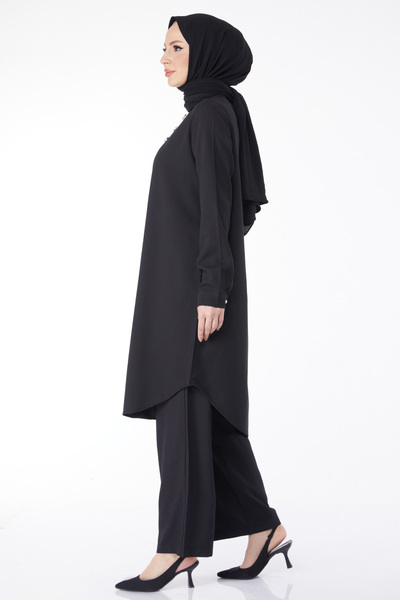 TOFİSA Tunic Trousers Black - 13122