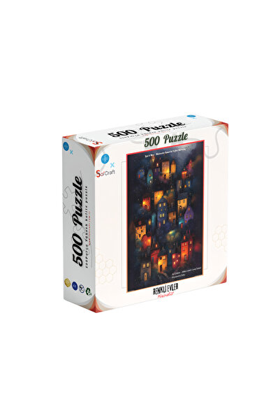 Soi Craft 500 Parça Puzzle Renkli Evler