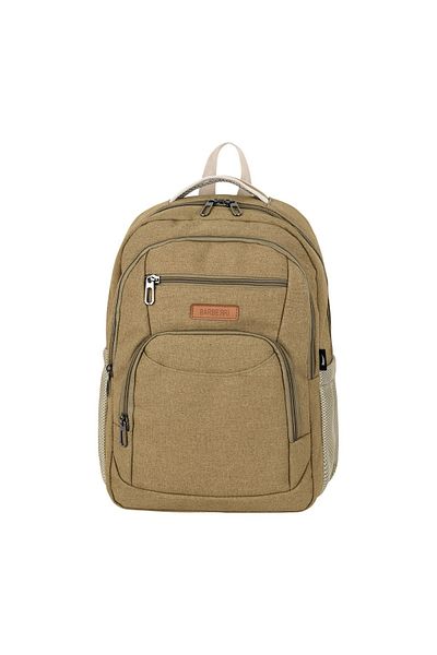 barberri Imported Canvas Fabric and Special Design School Backpack with Laptop Compartment and Waterproof Water Bottle Compartment