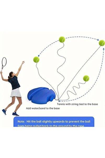 SOFT Yüksek Sıçrama Tabanlı ve File İple Dayanıklı Tenis Antrenman Kiti - NCAA Sertifikalı, Yeşil/Mavi