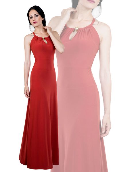Laranor Lacing Detailed Beaded Accessory Design Dress Day to Night Elegance