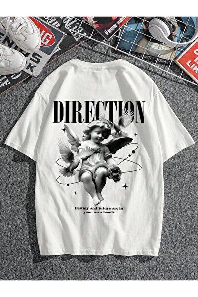 Bengi Clothing تي شيرت مطبوع بأكمام قصيرة وقصة كبيرة الحجم