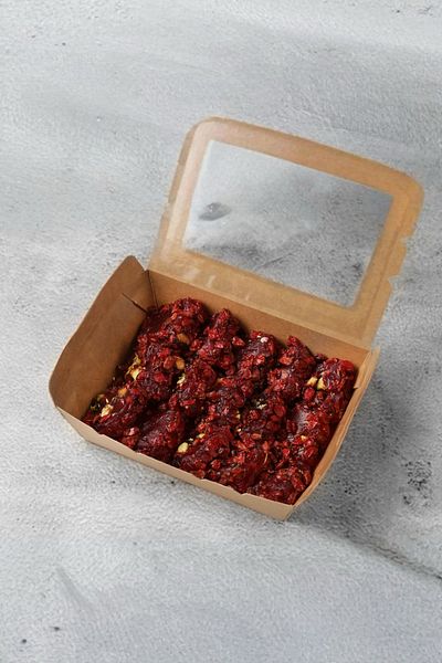 Lutfuzade Baklava Turkish delight with pomegranate and pistachios topped with dried pomegranate - Lutfi Zadeh Baklava