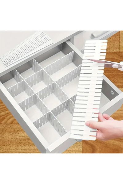 SyaMAG Set of 3 drawer organizers, white, 49x14 cm