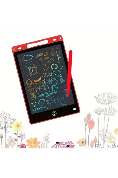 ibico Writing Tablet LCD 8.5'' Yazı Tahtası Dijital Kalemli (Kırmızı)
