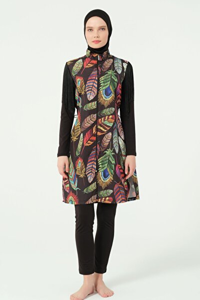 ALFASA Stylish Patterned Hijab Swimsuit