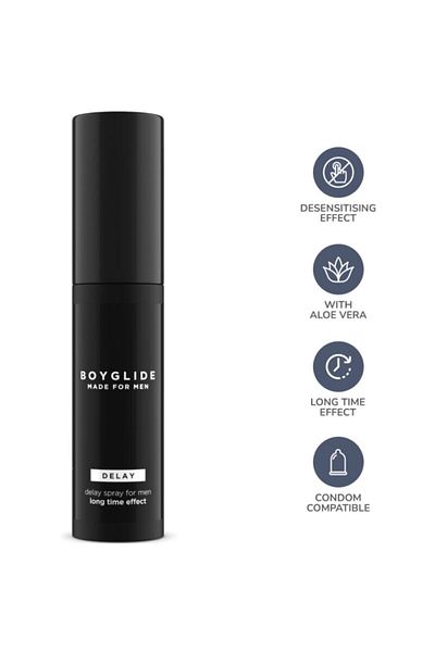 Boyglide Delay Spray with Aloe Vera, Long Performance, Men, Boyglide Delay Spray, 30 ml