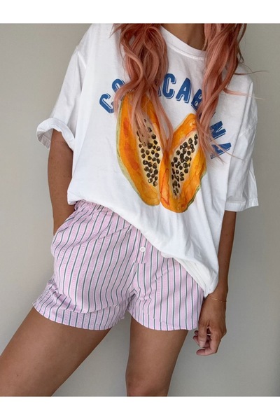 Jose Clothing Tricou imprimat cu mânecă scurtă cu croială supradimensionată