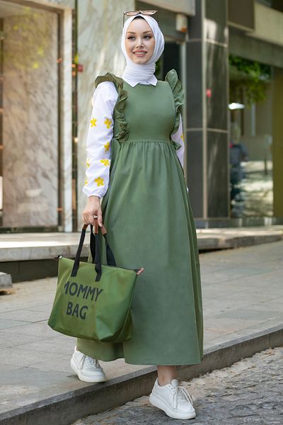 TOFİSA Shirt Dress Khaki - 10510