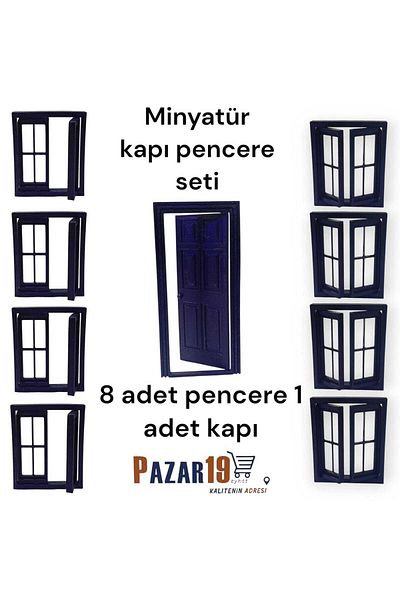 pazar 19 by hitit Miniature Door Window Set