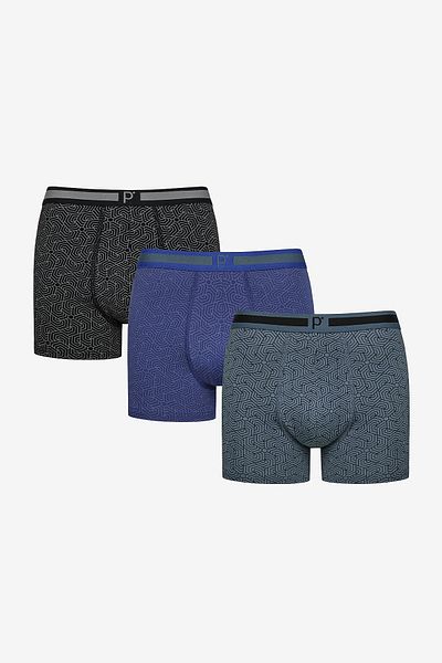 Penti Geometrische 3-teilige mehrfarbige Herren-Boxershorts