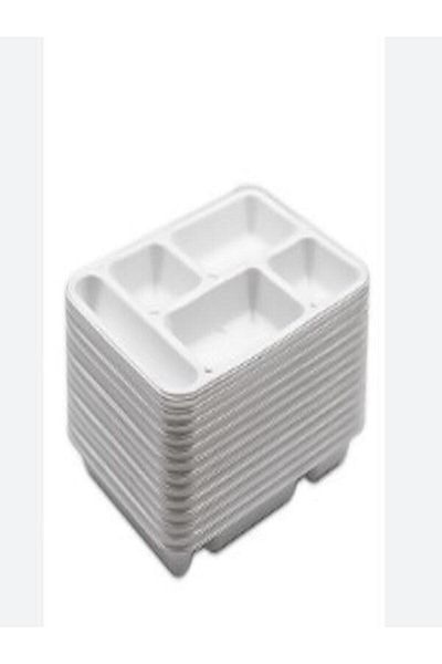 Universal 5 Compartment Foam Plate 50 Pack